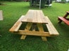 A-Frame wooden table - 6ft long pressure treated pine wood (natural)