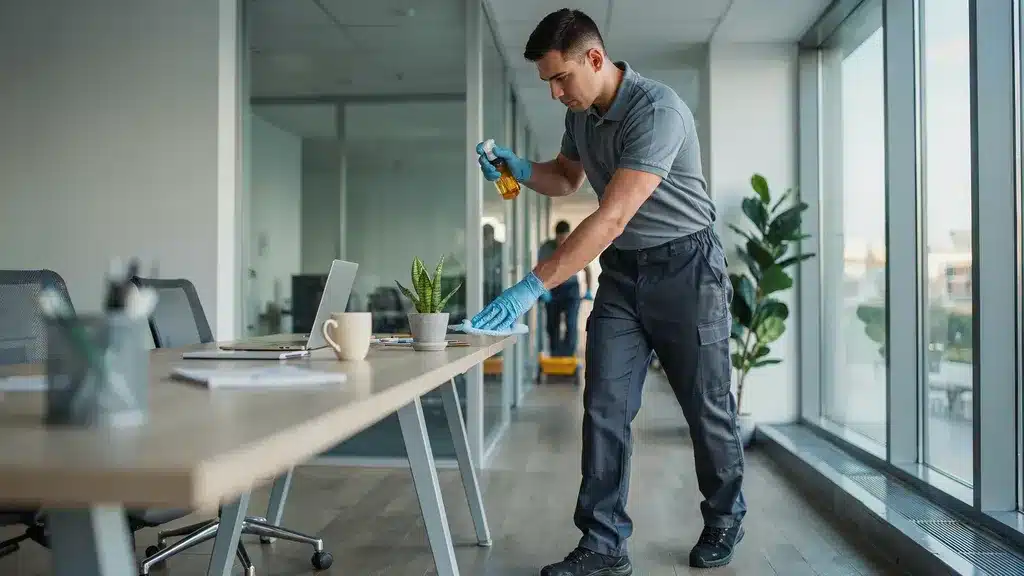 commercial maintenance cleaning in Georgia. Prevent dust buildup and maintain a clean, professional image.